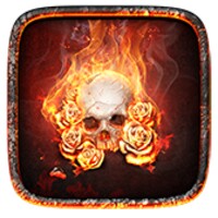 The flame skull